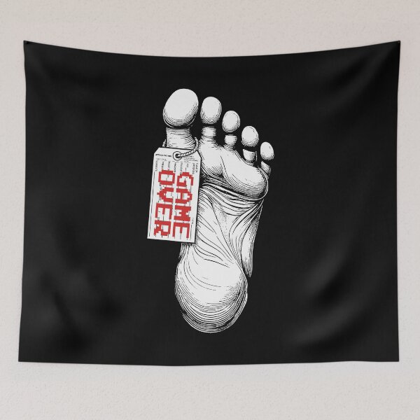 Item preview, Gamer Funny Halloween Toe Tag Game Over Dead Body Corpse designed and sold by GrandeDuc.
