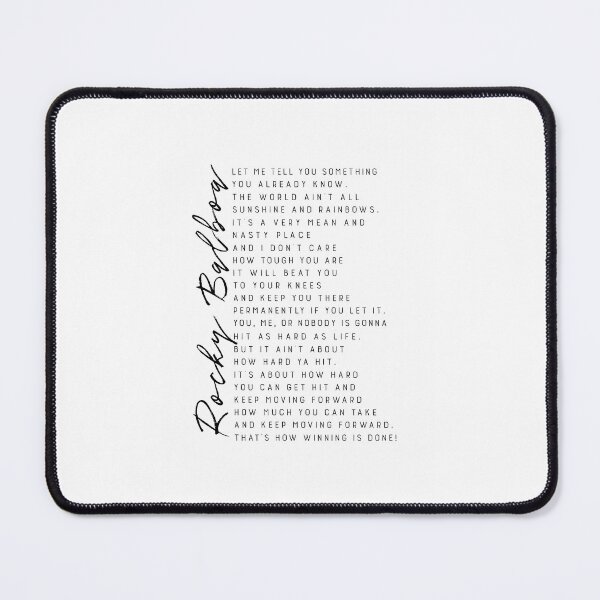 Item preview, Rocky Balboa Inspirational Quote designed and sold by bock-quinn.