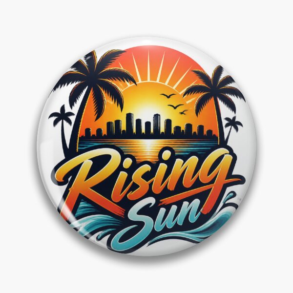 Item preview, Rising Sun Artistic Landscape Design with Vibrant Colors and Minimalist Style designed and sold by Pokenus.