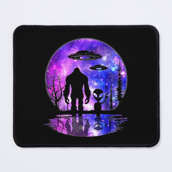 Item preview, Purple Galaxy Bigfoot Alien Peace Sign Graphic designed and sold by AlfredAWeave.