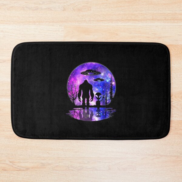 Item preview, Purple Galaxy Bigfoot Alien Peace Sign Graphic designed and sold by AlfredAWeave.
