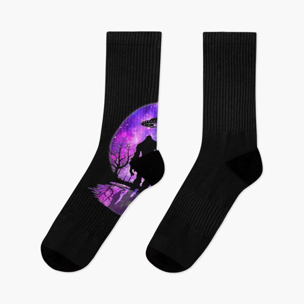 Item preview, Purple Galaxy Bigfoot Alien Peace Sign Graphic designed and sold by AlfredAWeave.
