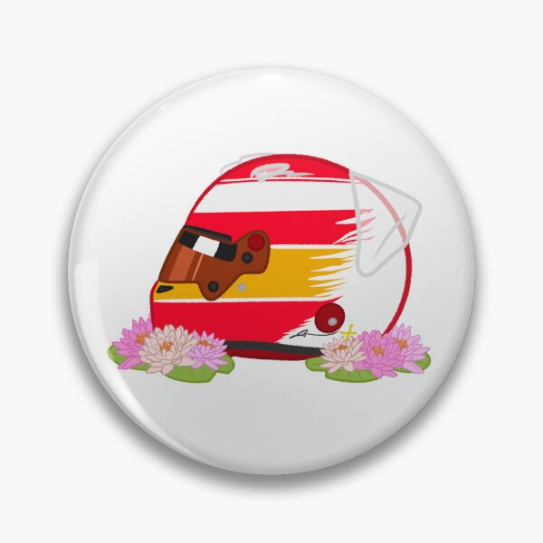 Item preview, Fernando Alonso 2026 Monza Helmet With Flowers  designed and sold by OriDraws.