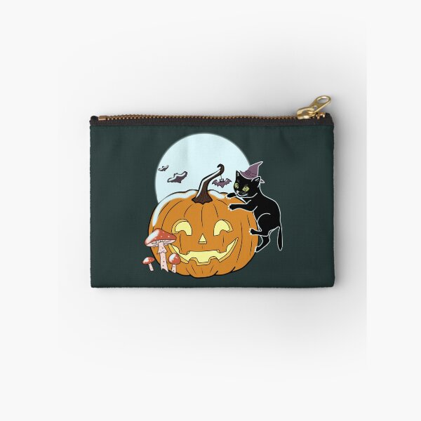 Item preview, Halloween Black Cat Pumpkin Witch Spooky Autumn cottagecore aesthetic  designed and sold by LeshanArt.
