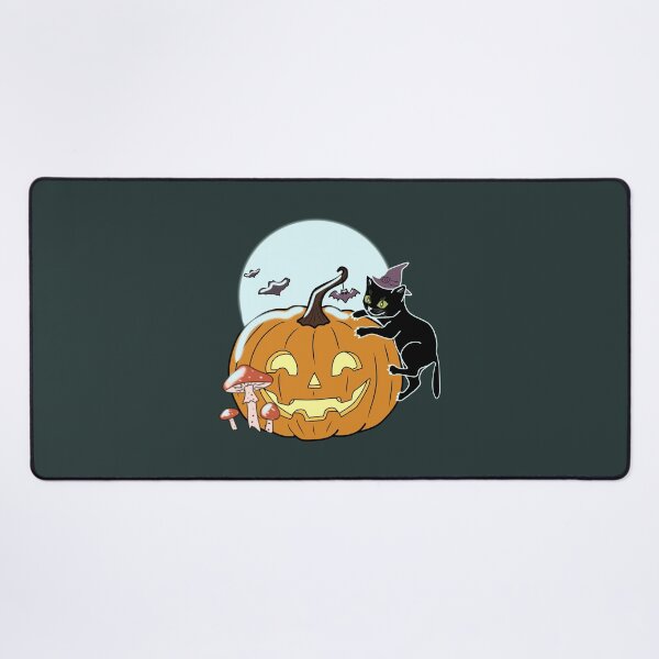 Item preview, Halloween Black Cat Pumpkin Witch Spooky Autumn cottagecore aesthetic  designed and sold by LeshanArt.