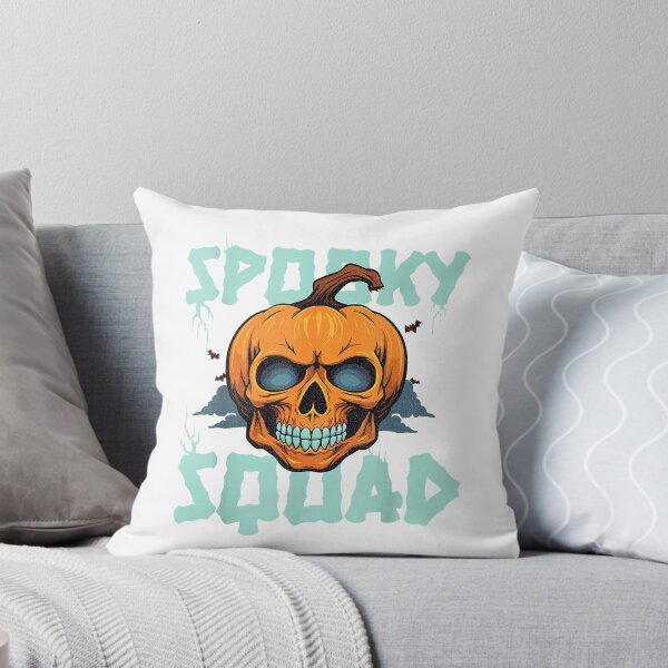 Item preview, Pumpkin Skull Halloween Spooky Squad Graphic Youth & Adults T-Shirt designed and sold by gidget-gadget.