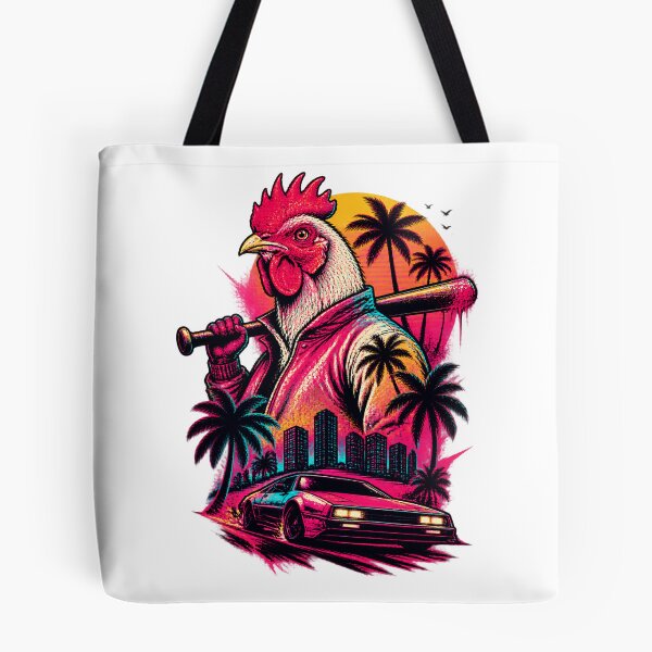Item preview, Hotline Miami Inspired Richard Art Design with Retro Neon Style designed and sold by Pokenus.