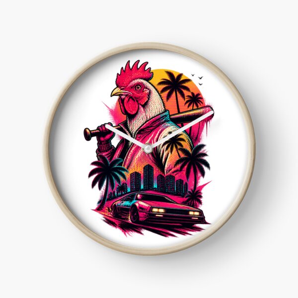 Item preview, Hotline Miami Inspired Richard Art Design with Retro Neon Style designed and sold by Pokenus.