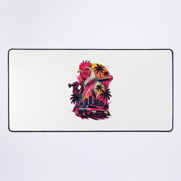 Item preview, Hotline Miami Inspired Richard Art Design with Retro Neon Style designed and sold by Pokenus.