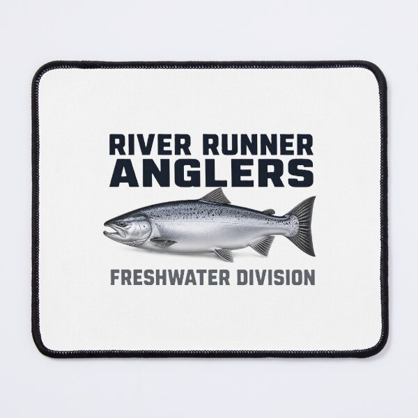 Item preview, Metallic River Runner Anglers Silver Salmon Graphic designed and sold by NobleCast .