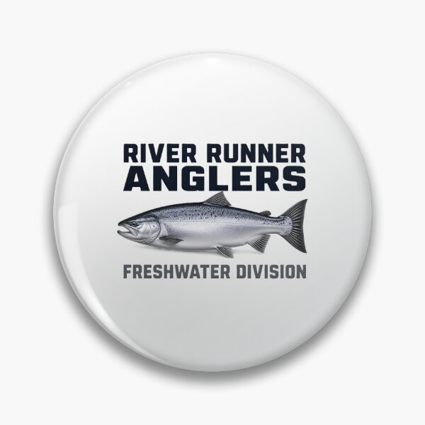 Item preview, Metallic River Runner Anglers Silver Salmon Graphic designed and sold by NobleCast .