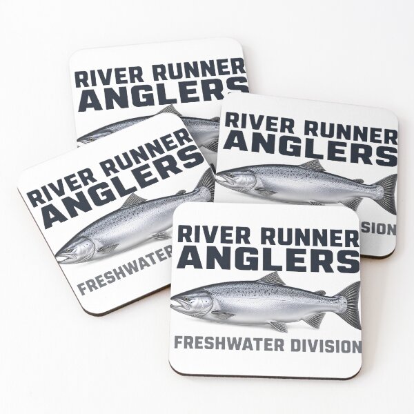Item preview, Metallic River Runner Anglers Silver Salmon Graphic designed and sold by NobleCast .