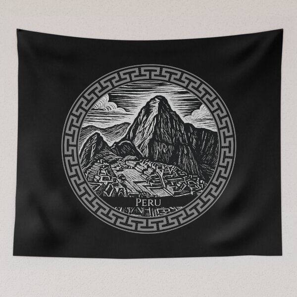 Item preview, Peru Vintage Woodcut Art designed and sold by Thistle-TShop.