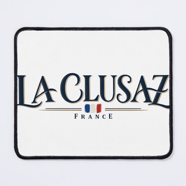 Item preview, La Clusaz France French Alps Ski Resort Vintage Typography Design designed and sold by roam.andprint.
