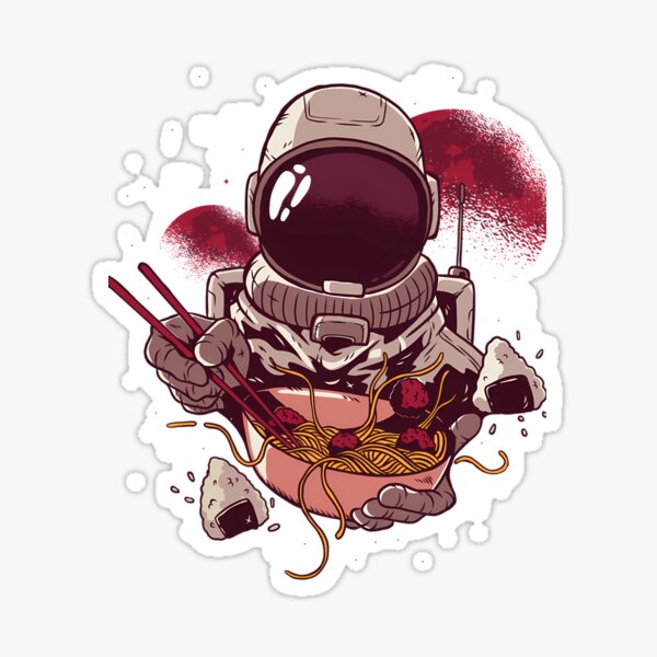 Item preview, Ramen-Eating-Astronaut designed and sold by diesenlis.