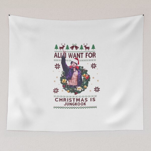 Item preview, All I Want For Christmas Is Jungkook BTS designed and sold by vdzooart.
