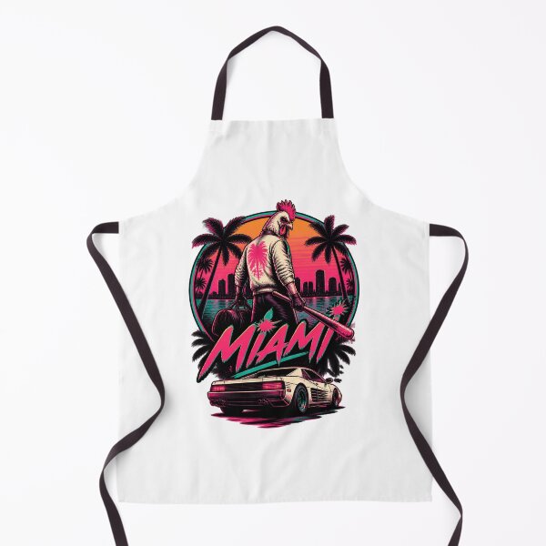 Item preview, Retro Neon Miami Hotline Inspired Graphic Design with 80s Vibes designed and sold by Pokenus.