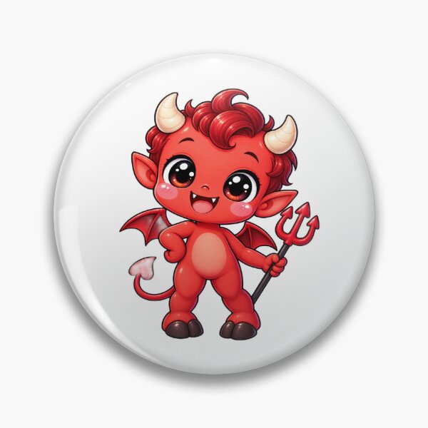 Item preview, Cute Kawaii Devil Halloween Chibi – Spooky Cute Demon Character designed and sold by Pixanova.