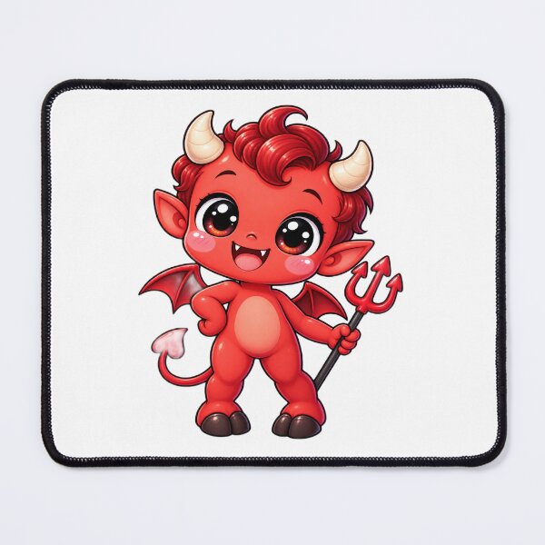 Item preview, Cute Kawaii Devil Halloween Chibi – Spooky Cute Demon Character designed and sold by Pixanova.