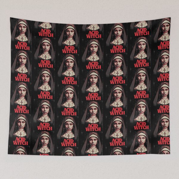 Item preview, Dark Gothic Nun Silver Cross Illustration designed and sold by AlfredAWeave.