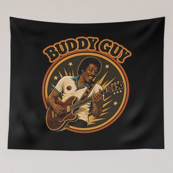 Item preview, Buddy Guy Vintage Guitarist designed and sold by MarianSelene.