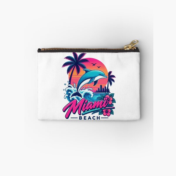 Item preview, Miami Beach Dolphin Retro Vintage Style Ocean Design designed and sold by Pokenus.
