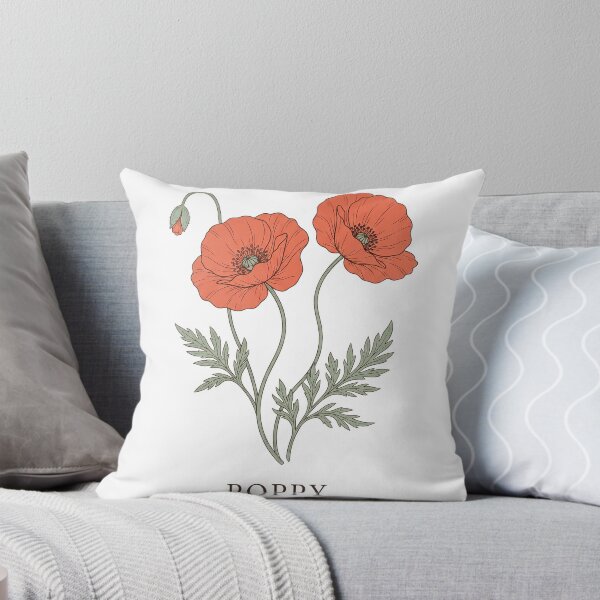Item preview, Poppy Flower Meaning Botanical Illustration designed and sold by Day1-TN.