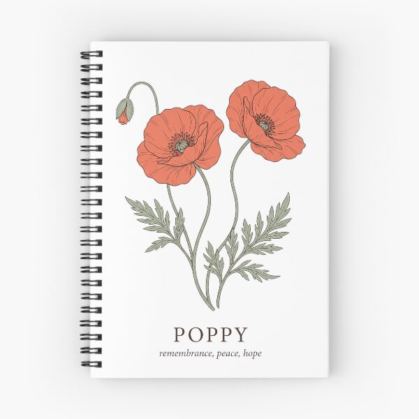 Item preview, Poppy Flower Meaning Botanical Illustration designed and sold by Day1-TN.