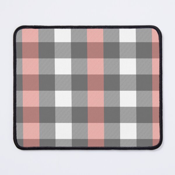Item preview, Modern Blush Pink and Grey Plaid – Woven Look Gingham Pattern designed and sold by EK EXCLUSIVE.