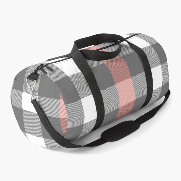 Item preview, Modern Blush Pink and Grey Plaid – Woven Look Gingham Pattern designed and sold by EK EXCLUSIVE.
