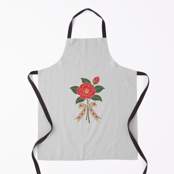 Item preview, Red Camellia Flower with Decorative Floral Ribbon designed and sold by hattie's.