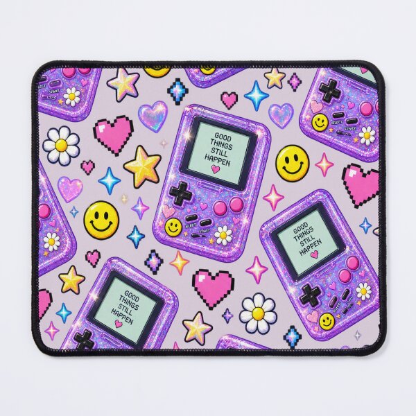 Item preview, Good Things Still Happen – Retro Handheld Game Y2K Design designed and sold by MetaModel Editions.