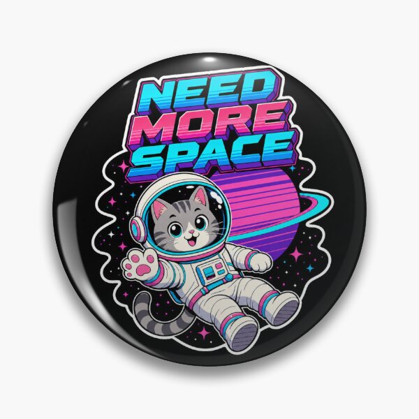 Item preview, Need More Space Funny Space Cat Astronaut Shirt designed and sold by digital.stickerperso.com.