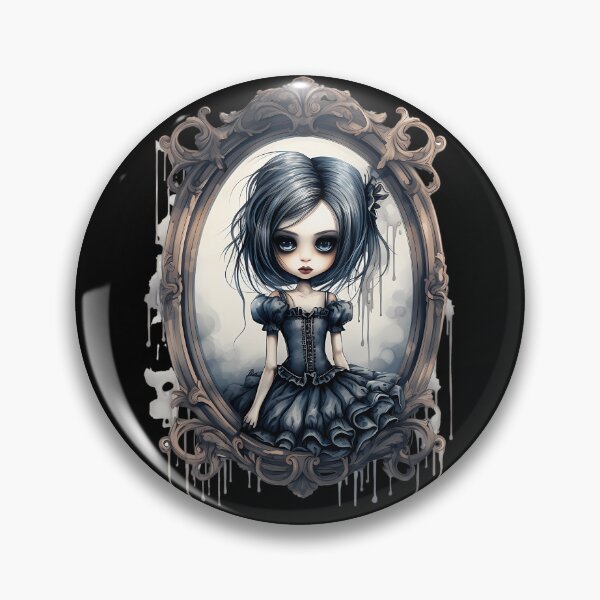 Item preview, Gothic Doll Girl Vintage Frame Portrait designed and sold by AlfredAWeave.