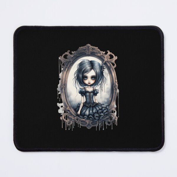 Item preview, Gothic Doll Girl Vintage Frame Portrait designed and sold by AlfredAWeave.
