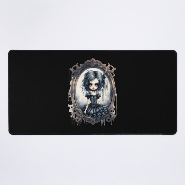 Item preview, Gothic Doll Girl Vintage Frame Portrait designed and sold by AlfredAWeave.