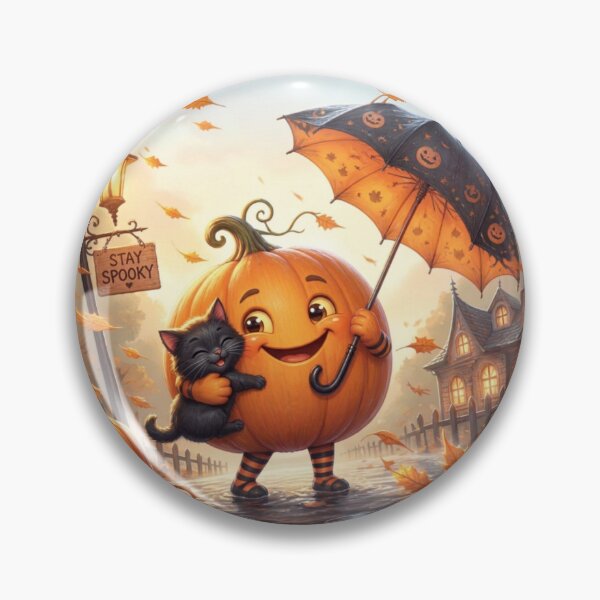 Item preview, cute halloween pumpkin cat designed and sold by Dhiraaj.