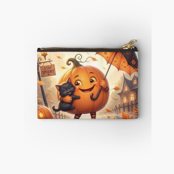 Item preview, cute halloween pumpkin cat designed and sold by Dhiraaj.