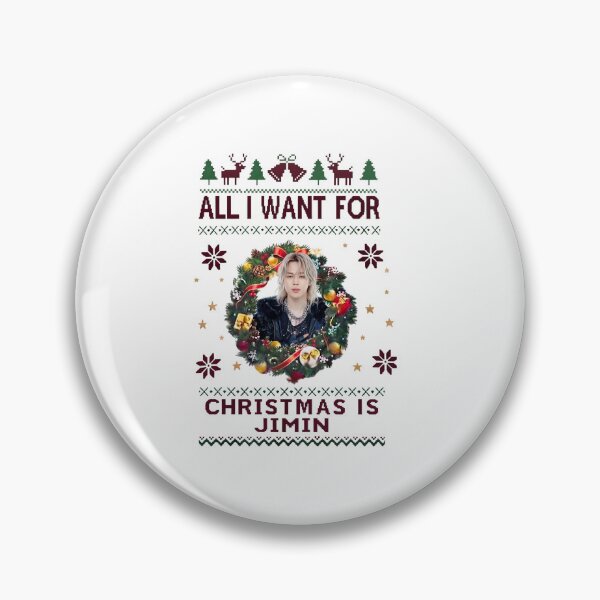 Item preview, All I Want For Christmas Is Jimin BTS Kpop Holiday designed and sold by vdzooart.