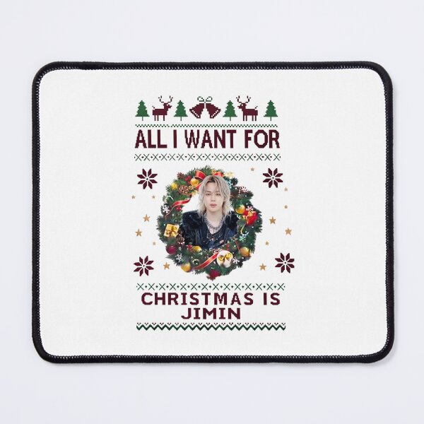 Item preview, All I Want For Christmas Is Jimin BTS Kpop Holiday designed and sold by vdzooart.