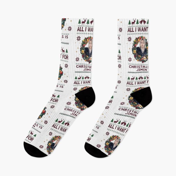 Item preview, All I Want For Christmas Is Jimin BTS Kpop Holiday designed and sold by vdzooart.