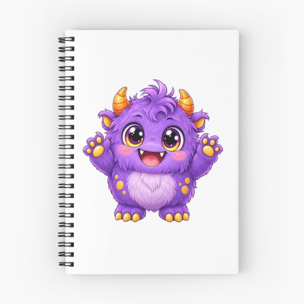 Item preview, Cute Kawaii Purple Monster Halloween – Adorable Chibi Spooky Creature designed and sold by Pixanova.