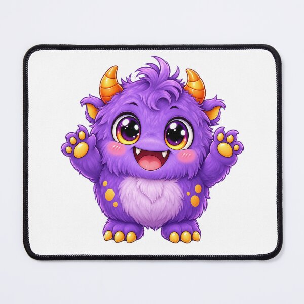 Item preview, Cute Kawaii Purple Monster Halloween – Adorable Chibi Spooky Creature designed and sold by Pixanova.