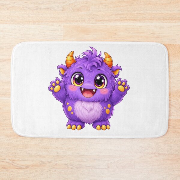 Item preview, Cute Kawaii Purple Monster Halloween – Adorable Chibi Spooky Creature designed and sold by Pixanova.