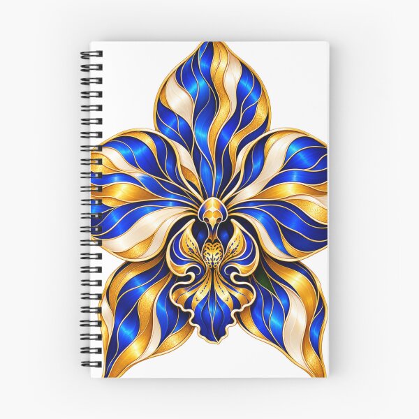 Item preview, Golden Blue Peacock Bloom designed and sold by NeuroArtGallery.