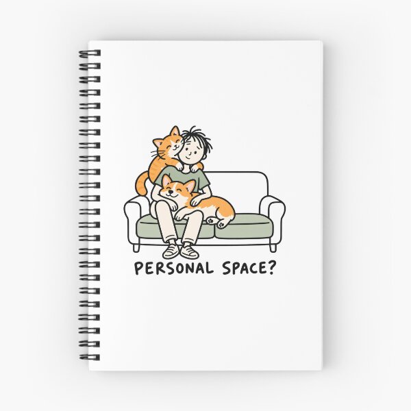 Item preview, Personal Space? Funny Cat and Corgi Pet Owner designed and sold by Tlion.