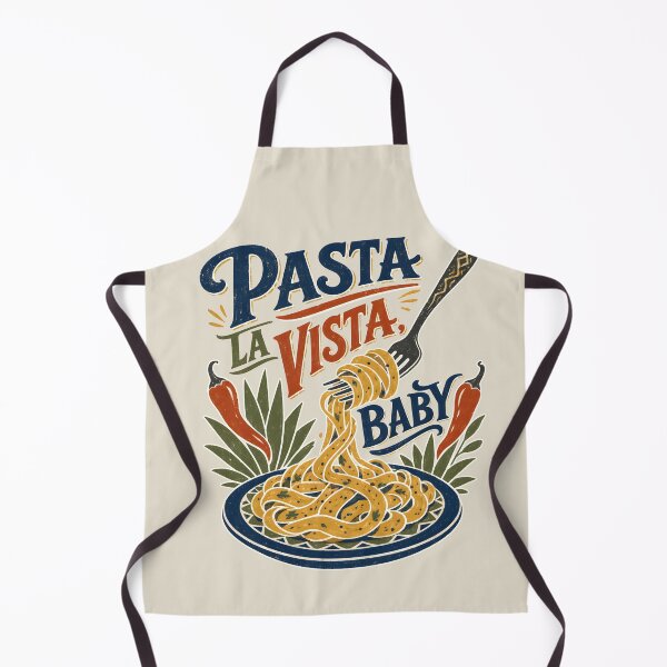 Item preview, Pasta La Vista Baby Funny Italian Food Illustration designed and sold by MagicTheDog.
