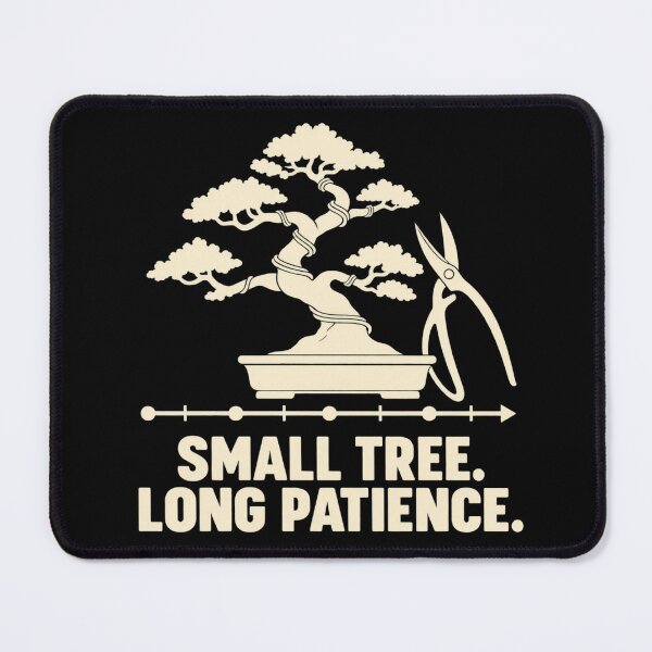 Item preview, Small Tree Long Patience Bonsai Grower Humor designed and sold by DreamLayerStudio.