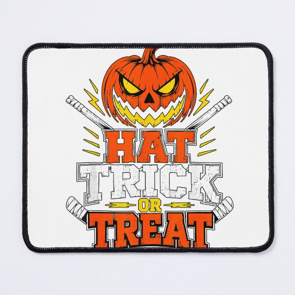 Item preview, Hat Trick or Treat Hockey Halloween Graphic T-Shirt designed and sold by TheStephenBolin.