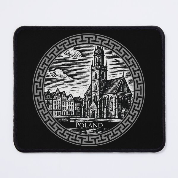 Item preview, Poland Vintage Woodcut Art designed and sold by Thistle-TShop.